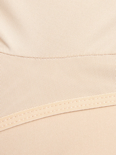 Full Size Zip Up Lace Detail Long Sleeve Shapewear Trendsi